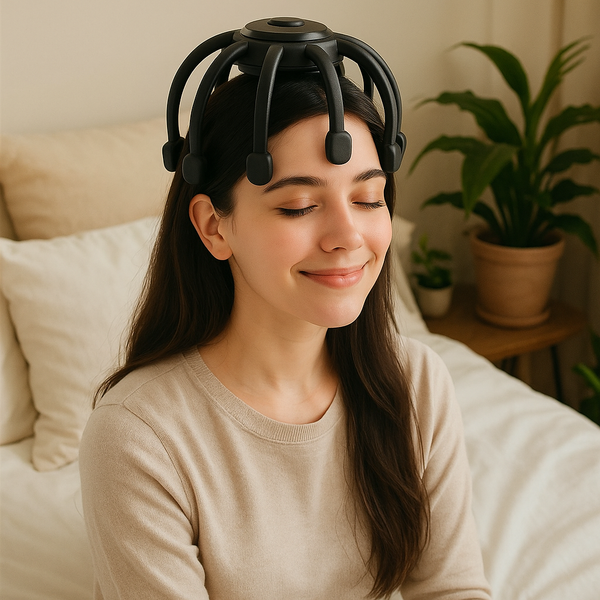 Calama ScalpWave Pro Head Massager – Deep Vibration Therapy for Stress Relief & Circulation