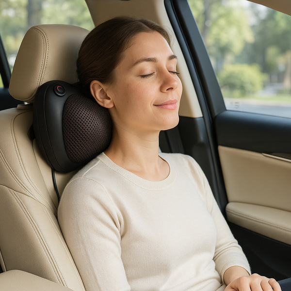 Calama Heated Massage Pillow – Deep Kneading Therapy for Neck, Back & Shoulder Pain